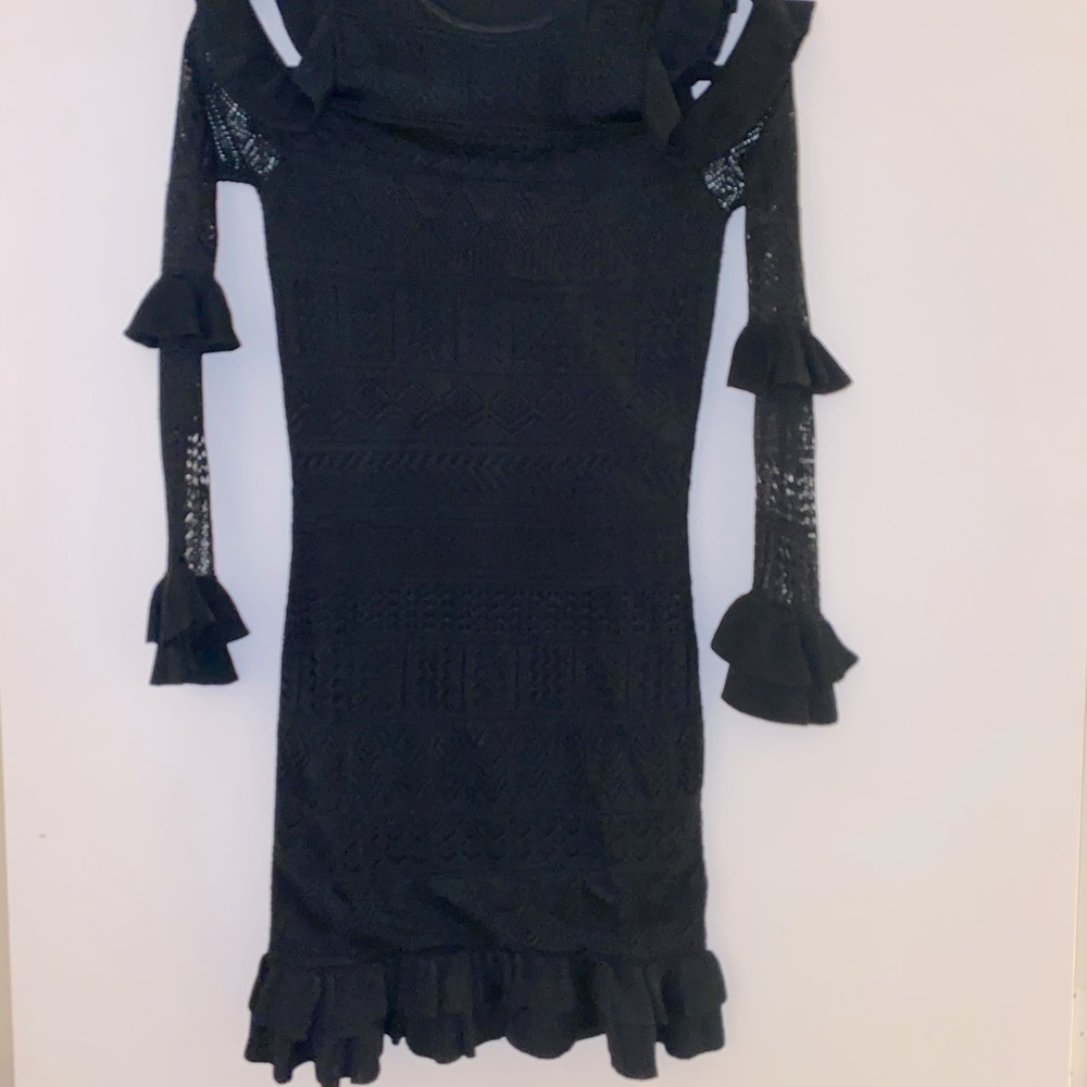 Ronny Kobo lace bodycon dress (black)